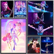 Hot Movie KPop Demon Hunters Poster HD  Wall Art Ideal for  Dorm Bedroom Great Office Bedroom Wall H