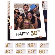Birthday Party Decorations Adult PhotoBooth Props 16th 21th 30th 40th 50th 60th Birthday Photo Booth