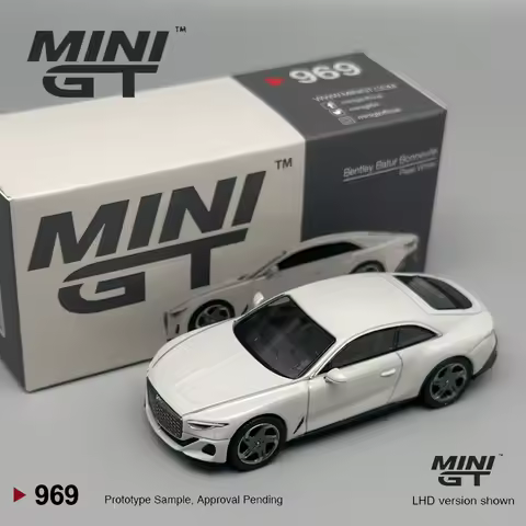 MINIGT 1:64 Bentley Batur Bonneville Pearl MGT alloy car model 969