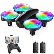 Tomzon A23W Drone with Camera 1080P Mini LED Kids Drone with Throw to Go High Speed Rotation and 3D