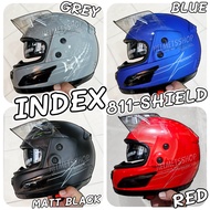 INDEX 811 I-SHIELD หมวกกันน็อคเต็มใบ มีแว่นกันแดด ขนาดไซส์ L