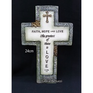 Dwimarshaa Wall Cross Statue Faith Hope Love