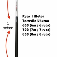 Joran tegek 7 meter ruas semeter carbon asli