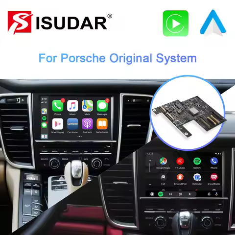 ISUDAR Carplay Module For Porsche/Panamera/Cayenne/Macan/Cayman/Boxster 911 718 PCM 3.1 Android Auto