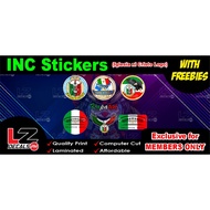 ▫INC Logo, Iglesia ni Cristo Logo Sticker with freebies (Exclusive for Members Only)