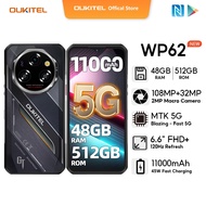 OUKITEL WP62 5G 48GB+512GB 108MP+32MP 11000mAh Handphone  6.6“ FHD+ 120Hz Resfersh Rate Display  5G 