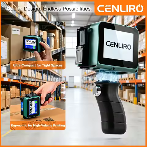 Cenliro CL05P Detachable Handheld Inkjet Printer 12.7mm Mini TIJ Printer for QR Barcode Batch Date N