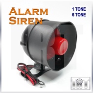 Siren Horn Car Alarm 12V 1 Tone 6 15W Speaker Kereta Anti Thief Theft Central Lock Saga Wira Kancil 