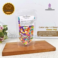 Rainbow Chocolate Chip Round 100gr - Elmer Chocolate Chip