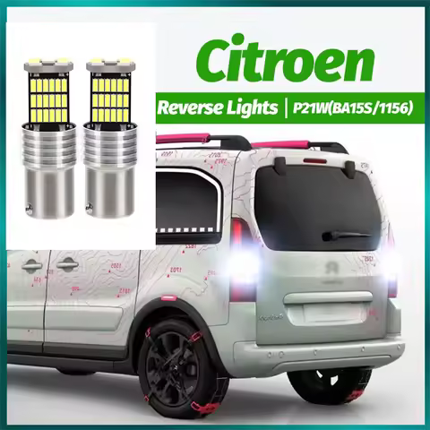 2pcs LED Reverse Light Blub Backup Lamp P21W BA15S Canbus For Citroen Berlingo C1 C2 C3 C5 C8 C4 Gra