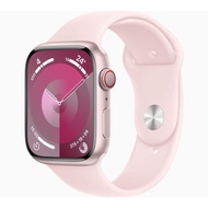 Apple Watch Series 9 智能手錶 GPS+流動網絡 45mm粉紅色鋁金屬錶殼淡粉紅色運動錶帶S/M 預計7日內發貨 -