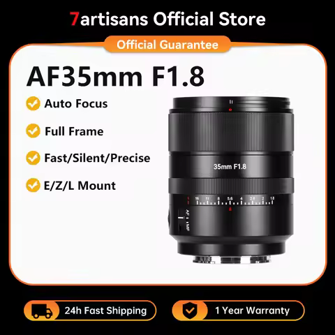 7artisans AF 35mm F1.8 Auto Focus Full Frame STM Camera Lens Large aperture for Sony Alpha 7 IV Sony