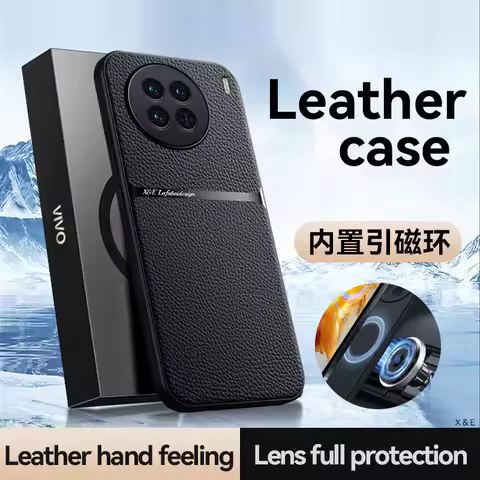 For Vivo X90 Pro Plus Case Luxury Magnetic Stand Leather Phone Case for VIVO X90 X90Pro+ Bumper Shoc