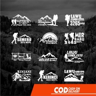 Peak adventure climbing stickers | Cutting sticker