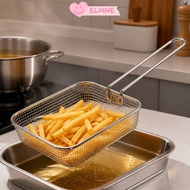 ELO11VE Air Fryer Rack, Foldable Handle Stackable Grilling Rack, Durable Non-Stick Long Handle Wire 
