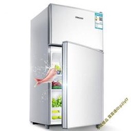 夏新小冰箱家用 小型宿舍租房辦公室小冰箱 冷藏冷凍一級節能雙開門電冰箱