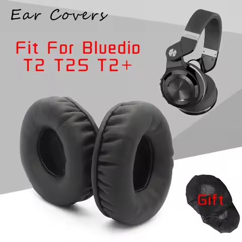 Ear Pads For Bluedio T2 T2S T2+ Plus Headphone Earpads Replacement Headset Ear Pad PU Leather Sponge