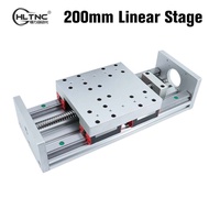 HLTNC 200mm Stroke Heavy Load Linear Stage Platform Double Guide Rail HGR20 4PCS Slider 20MM Sliding