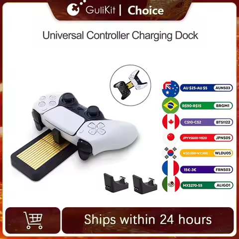 GuliKit Universal Controller Charging Dock Dual Charger for PS5 Switch Pro Gulikit KK3 Max Controlle