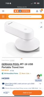 USB Portable travel Iron