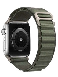 1入組 Alpine Loop 尼龍智能手錶錶帶配件兼容 Apple Watch 錶帶 49mm 45mm 41mm 44mm 40mm 42mm 38mm 鋁合金金屬 G 形鉤手鍊 Apple Watch Ultra 1/2/3/4 5 SE 6 7 8 45mm