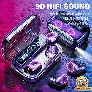 Topewon M10 Bluetooth Headset 5.1 Sport LED Display Earbuds Wireless Earphone 9D Stereo Noise Noise 