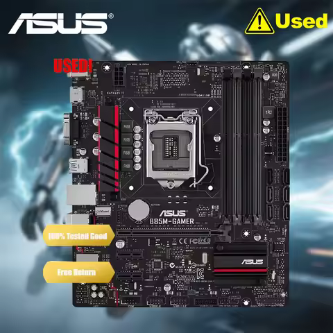 Used Asus B85M GAMER Desktop Motherboard B85 Socket LGA 1150 i7 i5 i3 DDR3 32G SATA3 USB3.0 Micro-AT