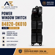 [Ready Stock] Toyota Hilux KUN25 LN166 Main Power Window Switch Driver Side 14 Pin 84820-0K010 Japan