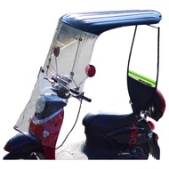 Universal Electric Motorcycle Rain Cover Transparent Windshield Extension Waterproof light & shade A