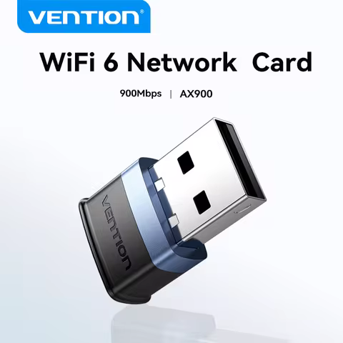Vention WiFi 6 Adapter AX900 Wireless Network Card WiFi 5G/2.4Hz USB WiFi Dongle Antenna for Win PC 