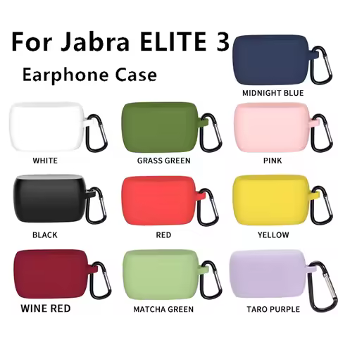Skin Shell Silicone Protective Cover For Jabra ELITE 3 Case Charging Box Bags Earphone Accessories W