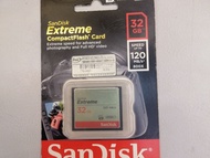 Sandisk Extreme 32gb CF card ( 行貨連一年保養）（歡迎消費券 ）