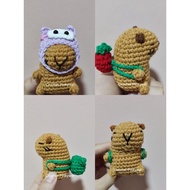 Handmade Crochet Cabybara Keychain 卡皮巴拉