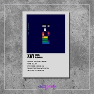 X&Y Music Album Cover Poster Coldplay wooden poster notsleep walldecor