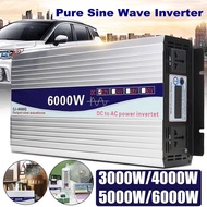 inverter 6000W รุ่น12v/24v/48v ตัวแปลงไฟDC TO AC 220V  inverter pure sine wave  อินเวอร์เตอร์เพียวซายเวฟแท้100% สินค้าพร้อมส่งจากไทย
