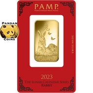 Pamp Suisse 2023 Year of the Rabbit 9999 Gold Bar 1 oz