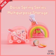 Korea Daiso Spring Series Cherry Blossoms Storage Box Multipurpose storage box