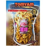 🍲TOMYAM🍲Thai homemade crispy pork rinds/crispy fried pork skins/炸猪皮/TOMYAM flavour(80g)/NON-HALAL