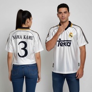 Retro Jersey Rl mdrd Home Teka 1998 2000 Football Shirt Rlmdrd Vintage White Custom Name Back Number