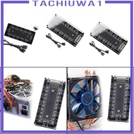 [Tachiuwa1] Hub with Cable,10 in 1 Power Extension Cable Adapter,Premium with HUB Power Port for Extended Motherboard Interface