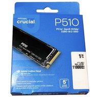 Crucial P510 1TB Gen5 M.2 2280 SSD (R:11000MB/s), CT1000P510SSD8
