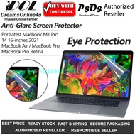 PsDs Anti-Glare Nano Matte Screen Protector for MB Pro 14 16 M1 M2 Pro 2021 A2442 A2485 MB Air 13 A2