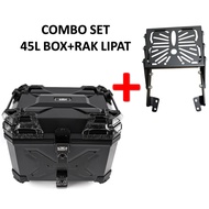 SMRT Top Box + Rack Lipat Y15 Y16 LC135 RS150 RSX150 NMAX V2 EX5 Future 125I VARIO WAVE DASH
