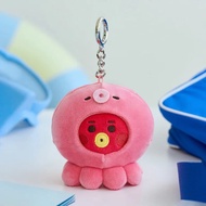 LINE FRIENDS | BT21 Ocean Friends Series Doll Keychain Cute LINE FRIENDS Plush Charm Daily Travel Ba