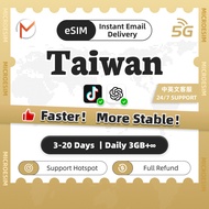 Taiwan eSIM Ultra 3-20Days Daily500MB-3GB+Unlimited Data | Instant Delivery | Taiwan SIM Card