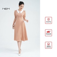 [Genuine] High-end designer women's dress NEM Fashion 41422
