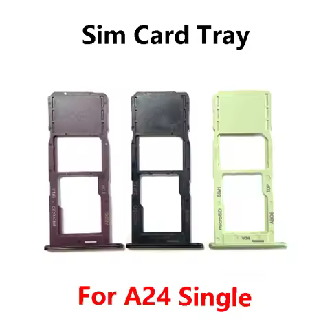For Samsung Galaxy A24 Sim Card Slot Tray Holder Sim Card Reader Socket Replacement Parts