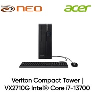 Acer Veriton Compact Tower | VX2710G Intel Core i7-13700 processor | 8GB RAM | 512GB SSD