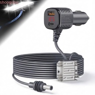 SHOOGMY Boost Power Converter, 3.5A Max Digital Display DC Power Converter, Durable Plug and Play 12