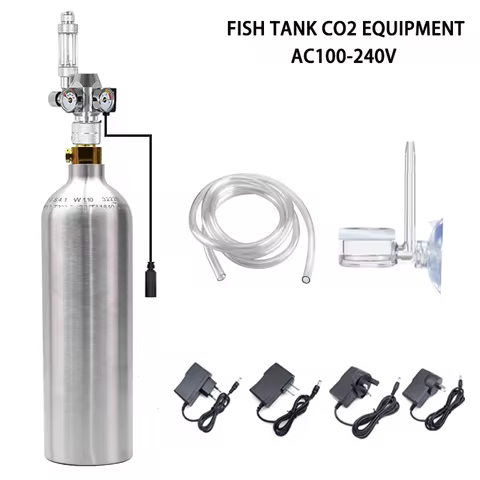 Aquarium Water Grass Bottle CO2 High-Pressure Aluminum Bottle CO2 Water Grass Tank Fish Tank Aluminu
